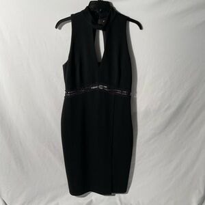Gianni Bini Black Backless Dress with Sequin Detail